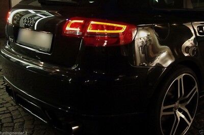 Coppia Fari Fanali Posteriori LTI LED TUNING A3 8PA Sportback 04-08 FUME'