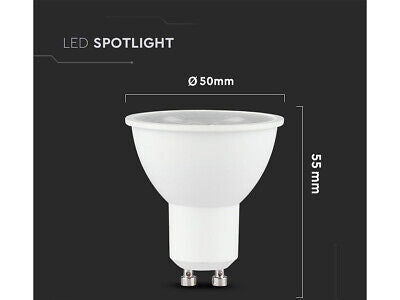 Lampada Led GU10 6W CRI 95 220V 38 Gradi Bianco Caldo 2700K Chip Samsung