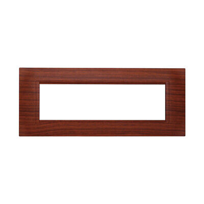 ETTROIT Placca Plastica Quadrata Serie Space 7P Colore Radica Compatibile Con