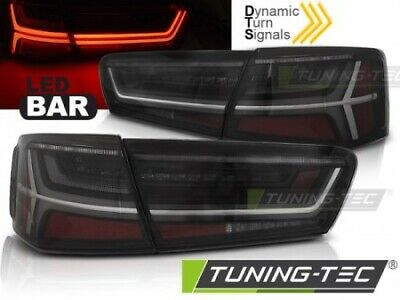 Coppia Fari Fanali Led Tuning A6 C7 11-14 LIMOUSINE FUME' LED BAR