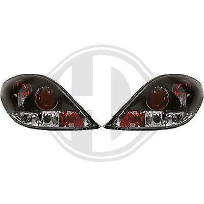 Coppia fari fanali posteriori TUNING 207 06-12 neri berlina