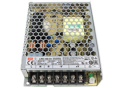 Alimentatore MeanWell CV Trasformatore 24V 100W 4,5A LRS-100-24 Da AC 220V A DC