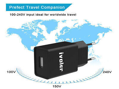Caricatore ricarica USB Veloce Fast Charger Caricabatteria Alimentatore 5V 2.4A