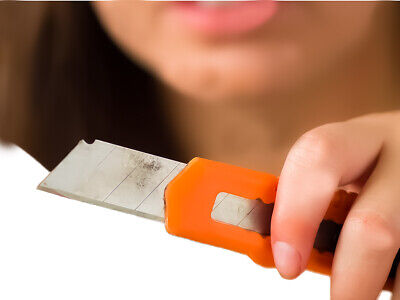 Kit 4 Taglierini Cutter 18mm + 9mm <ul> <li> Economico Per Carta / Cartone