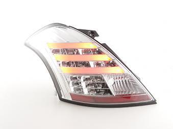 Coppia Fari Fanali Posteriori Tuning LED LTI Swift Sport 11-13 cromato