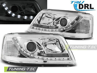 HEADLIGHTS TRUE DRL CHROME fits T5 04.03-08.09