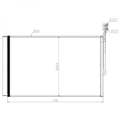 CONDENSATORE COMPATIBILE CON VW TOUAREG 01/2010