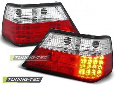 Coppia Fari Fanali Tuning W124 Classe E 01.85 - 06.95 Rosso/Bianco LED