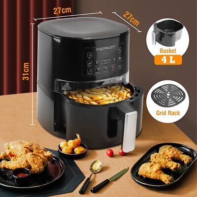 Friggitrice ad aria digitale con finestra a 360 1600W <ul><li>Cucina Sana Senza