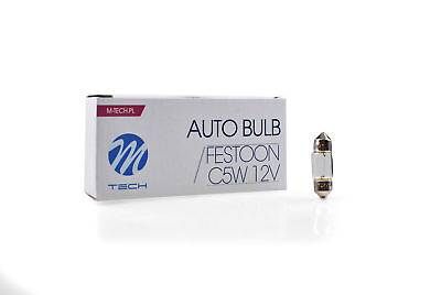 LOTTO 10 Pezzi Lampada Lampadina Luce M-TECH T11 (C5W) 31mm SV8.5 RICAMBIO