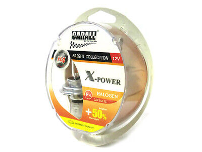 Coppia Lampada H4 12V 60/55W P43t X-Power +50% Luminosita T10 W5W Luci