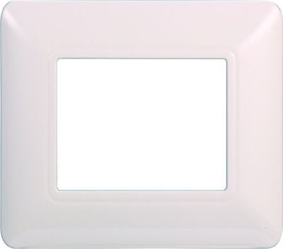 ETTROIT Placca Plastica Serie Solar 2P Colore Bianco Compatibile Con Bticino