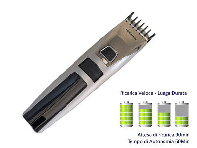 GEMEI GM-802 Tagliacapelli Elettrico Professionale Display Batteria Litio