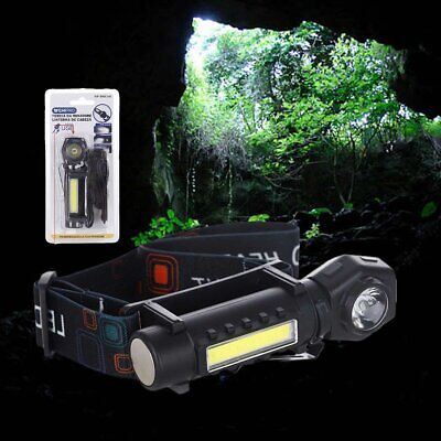Lampada Frontale Professionale 2 in 1 con Luce LED COB e XPE Staccabile dalla