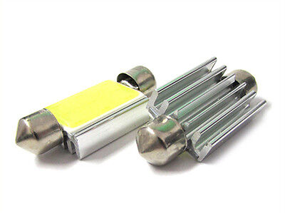 Coppia Lampada Lampadina Led Siluro T11 C5W 42mm DC12V Super Luminoso COB Siluro