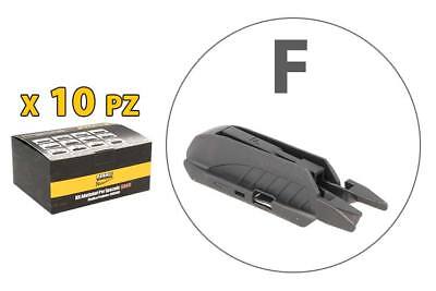 Kit 10 Attacchi Connettori Adattatori Raccordi F Per Spazzole Tergicristallo