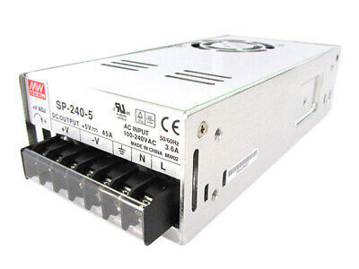 Alimentatore MeanWell CV Trasformatore 5V 225W 45A SP-240-5 Trasforma Da AC
