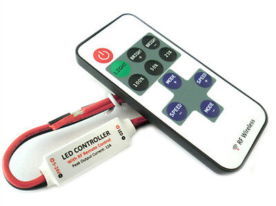 Controller Bobina Led Mono Colore Dimmer Con Telecomando Wireless 12V 24V 7