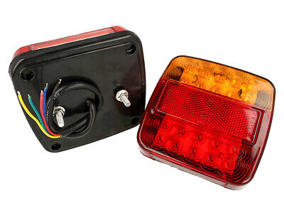 Kit Fanali Led Posteriori 24V 12V Con Luci Posizioni Stop Frecce Targa 4 In 1 P