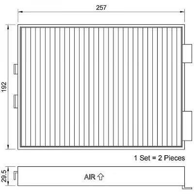 Filtro abitacolo antipolline Serie5 E39