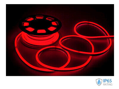 24V Bobina Led Neon Flex Colore Rosso Red 10 Metri IP65 8W/M SKU-2516 <table