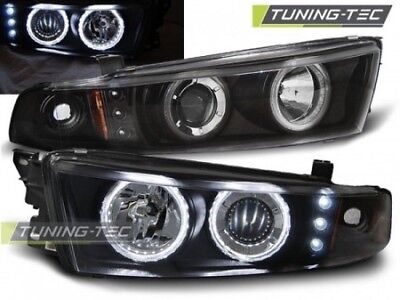 coppia fari fanali anteriori   Tuning GALANT 8 (EA0) 96-06 ANGEL EYES Nero