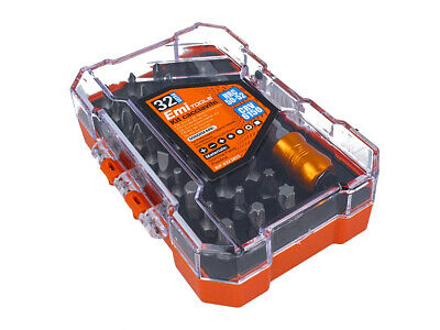 Kit Punte Cacciavite CR-V Da 32 Pezzi Con Portainserti Magnetico a Sgancio