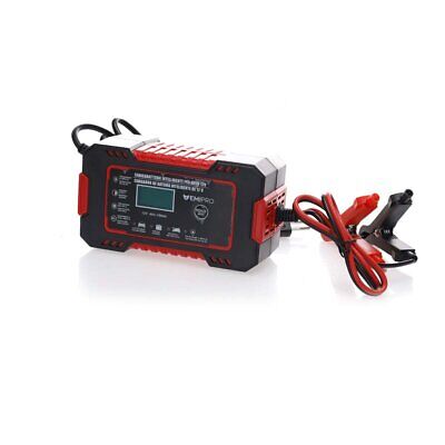 Caricabatterie per Auto 12V 6A Ricarica Batteria Moto 4Ah-100Ah Schermo LCD