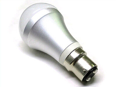 Lampada LED B22 220V 6W = 60W Incandescenza Bianco Freddo 6000K