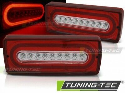 Coppia Fari Fanali Led Tuning W463 CLASSE G 90-12 ROSSO BIANCO LED