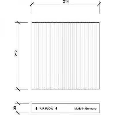 Filtro abitacolo antipolline CIVIC/CR-V 200/400