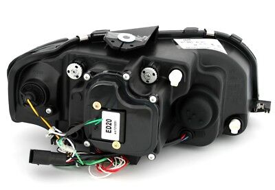 Coppia Fari Fanali Anteriori Tuning A3 8P LTI Led Fibra 2004-2008 CROMATI H7