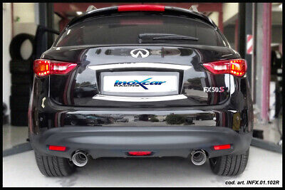 FX50 S 5.0 (390CV) 2008-- Posteriore con uscita diam. 102 RACING
