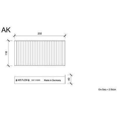 Filtro abitacolo al carbone attivo i3/X1