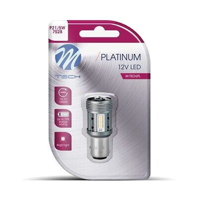 Blister M-TECH Platinum LB853W-01B - 1157 P21/5W, 12-24V 1x Dioda LED
