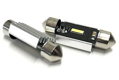COPPIA Lampadine Led Siluro Canbus 28mm 1 Smd 1860 Da 5W No Errore 12V Polarita