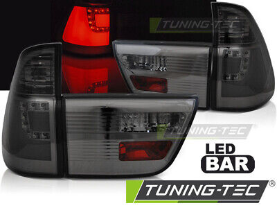 LED BAR TAIL LIGHTS SMOKE fits X5 E53 09.99-10.03