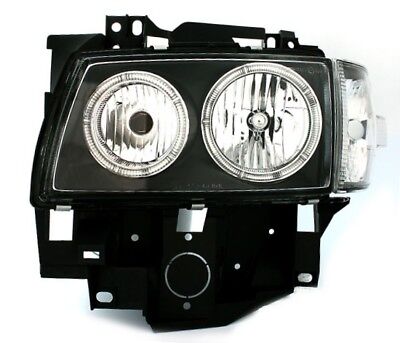 Coppia Fari Fanali Anteriori Tuning Angel Eyes Set Fari per T4 Neri