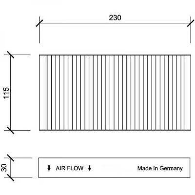 Filtro abitacolo antipolline PT CRUISER