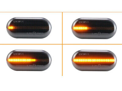 Kit Freccia Laterale a Led Side Marker Dinamica Lente Fume Navara D40 Qashqai M