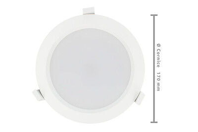 Lampada Faro Led Incasso Da Soffitto 25W Bianco Neutro Rotondo Per Negozio Diame
