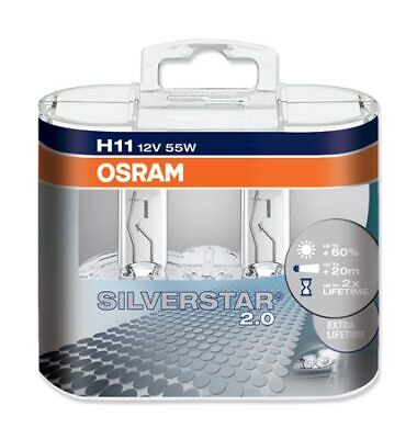 Halogen OSRAM SILVERSTAR H11 12V 55W + 60% DUO &