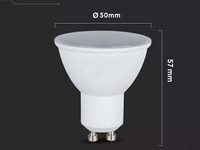 Lampada Led GU10 5W 400LM 220V 110 Gradi Caldo 3000K Diffusore Opale SKU-211685