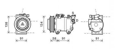 COMPRESSORE COMPATIBILE CON NISSAN PATHFINDER 01/2005