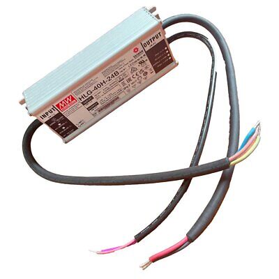 MeanWell HLG-40H-24B Alimentatore Led Driver CV CC Dimmerabile IP67 40W 24V