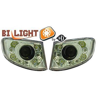 Coppia fendinebbia TUNING Serie3 E92 E93 06 > 09 cromati DRL luci DIURNE LED