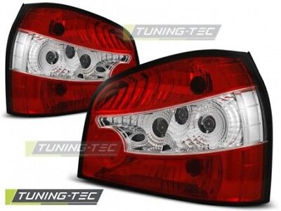 Coppia Set Fari Fanali Posteriori Tuning A3 8L 08.96-08.00 Rosso/Bianco