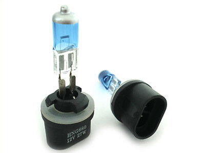 Coppia Lampadine Lampade 880 H27 12V 27W Attacco PG13 DRITTI bianco effetto xeno