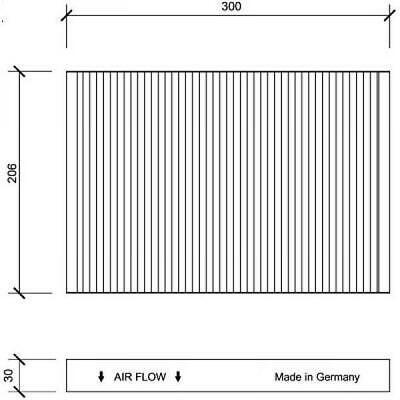 Filtro abitacolo al carbone attivo A4/A6/Allroad EXEO