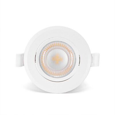 3 PCS Faretto Led Da Incasso Rotondo 5W 370LM 3000K Angolo 90&deg; Orientabile